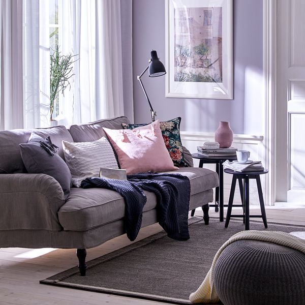 Чехол на подушку, 50x50 см, светло-розовый IKEA AINA АЙНА 504.095.05 - фото 4