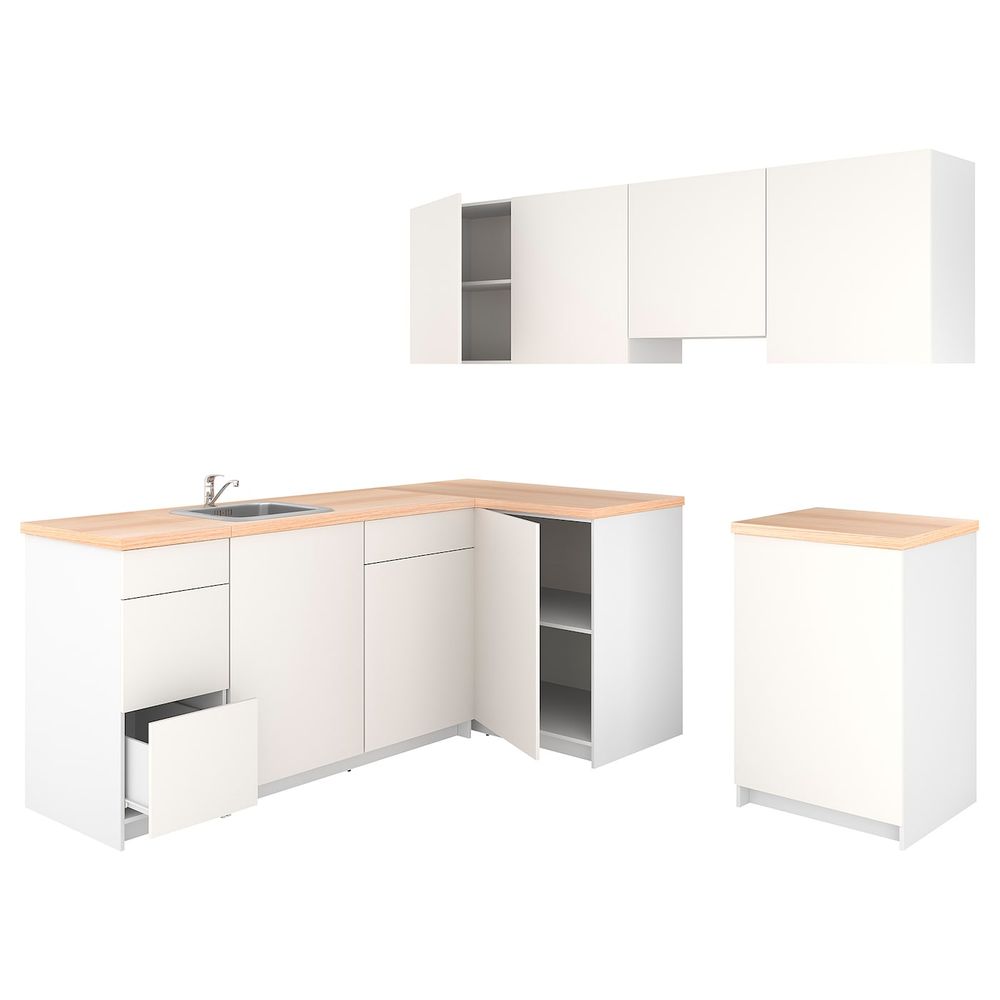 Кухня, белый 220x240x220 см IKEA KNOXHULT КНОКСХУЛЬТ 894.015.46 - фото 1