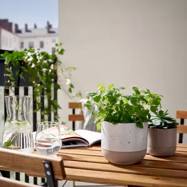 BUSKKAPRIFOL БУСККАПРИФОЛ Кашпо - д/дома/улицы/бежевый 12 см - фото 3