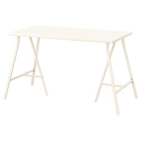 Стол ХИССМОН / ЛЕРБЕРГ, белый (120x60 см)