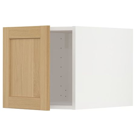 METOD Верхний шкаф - белый/Forsbacka дуб 40x40 см