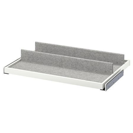 KOMPLEMENT Выдвижная полка с вставкой д/обуви - белый/светло-серый 75x58 см