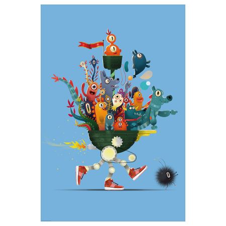 Постер, 61x91 см, На бегу IKEA DRÖMBILD ДРЁМБИЛЬД 305.451.65