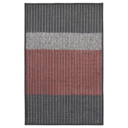 Придверный коврик ЛЮНДЕРУП, серый, красный (60x90 см)