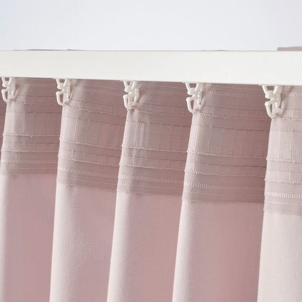 Гардины, 2 шт., светло-розовый 145x300 см IKEA KALKFLY КАЛКФЛАЙ 104.539.63 - фото 4