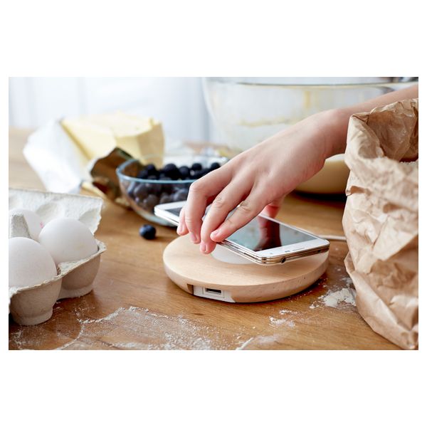 Одинарн подставка для/беспров зарядки НУРДМЭРКЕ, белый - фото 4