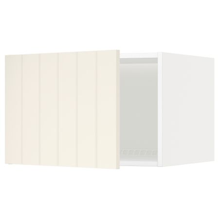 Верхний шкаф на холодильник, морозильник МЕТОД, белый, Хитарп белый с оттенком