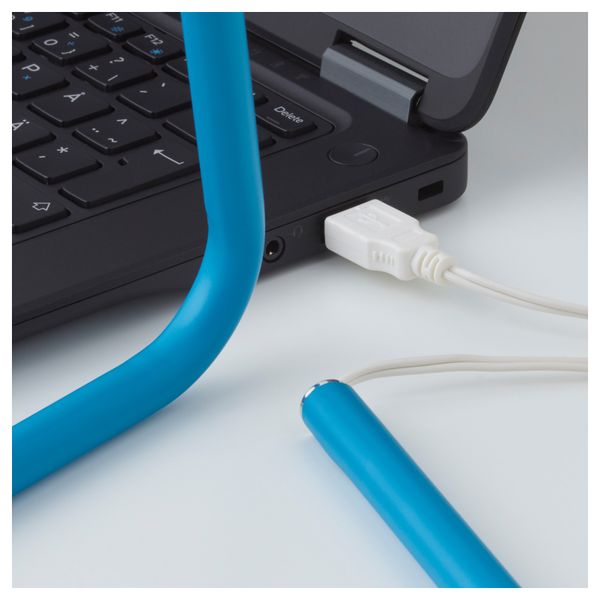 Рабочая лампа, светодиодная ХОРТЕ, синий, серебристый - схема-чертеж с размерами