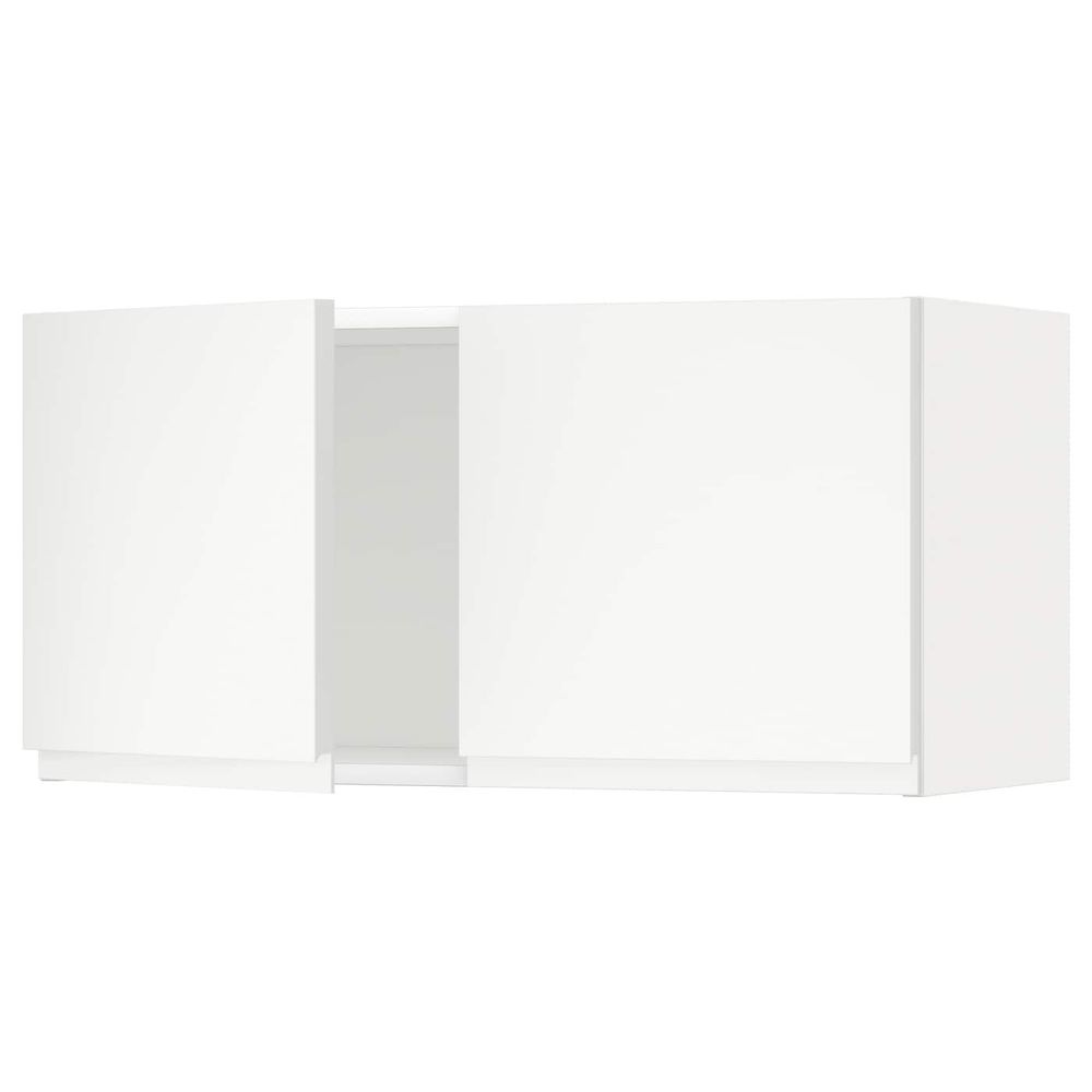 Навесной шкаф с 2 дверцами, белый/Воксторп матовый белый 80x40 см IKEA METOD МЕТОД 394.446.28 - фото 1