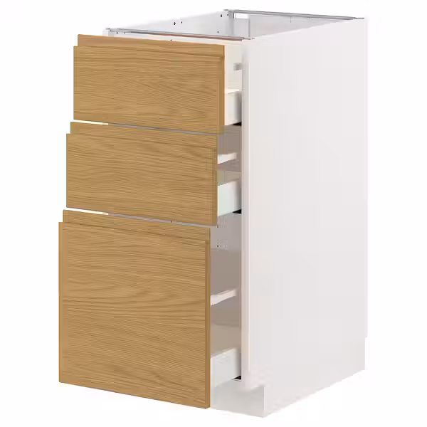 METOD / MAXIMERA Напольный шкаф с 3 ящиками - фото 1