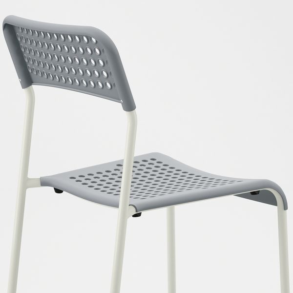 Стул, серый-белый IKEA ADDE АДДЕ 102.259.28 - фото 6
