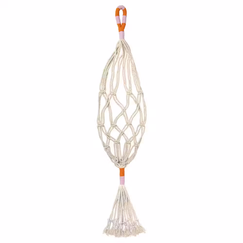 MÄVINN МЭВИНН Подвесной держатель для кашпо - белый/ручная работа - фото 1