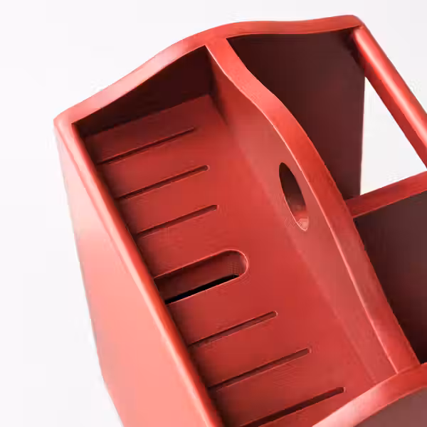 HAVSMAL ХАВСМАЛ Подставка для ножей - коричнево-красный - схема-чертеж с размерами