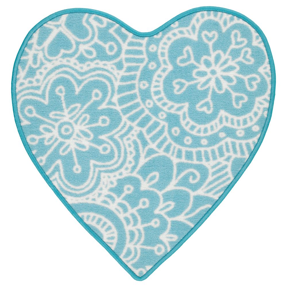 Ковер ВЭНСКАПЛИГ, бирюзовый (67x61 см) - фото 1