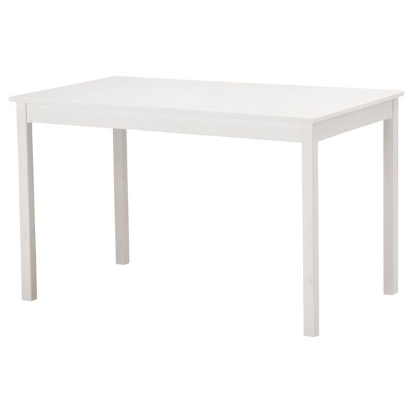 Стол ОЛМСТАД, белый (120x70 см) - схема-чертеж с размерами