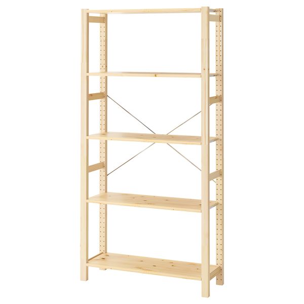 Стеллаж, 89x30x179 см, сосна IKEA IVAR ИВАР 492.483.11 - фото 2
