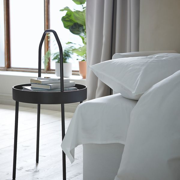 Придиванный столик, черный 38 см IKEA BURVIK БУРВИК 703.555.25 - фото 6