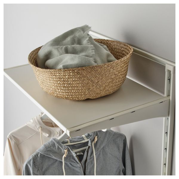 Настенная шина, сетчатые корзины АЛЬГОТ, белый (65x41x197 см) - фото 3