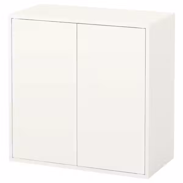 EKET Шкаф с 2 дверцами и 1 полкой - белый 70x35x70 см - фото 1
