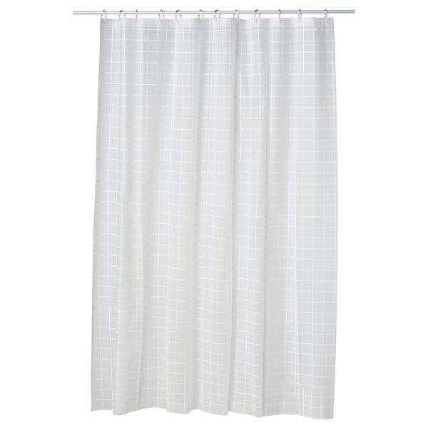 Штора для ванной ГРЁНСКА, белый (180x200 см) - фото 1