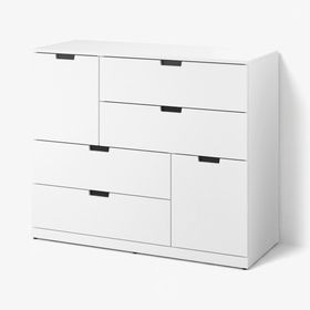 NORDLI Комод с 6 ящиками - белый 120x99 см