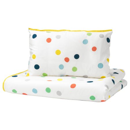 Пододеяльник, наволочка для кроватки ДРЁМЛАНД, разноцветный (110x125/35x55 см)