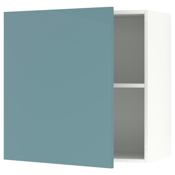 Навесной шкаф с дверцей, глянцевый/синяя бирюза 60x60 см IKEA KNOXHULT КНОКСХУЛЬТ 104.880.00 - фото 1