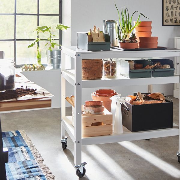 Контейнер, серо-зеленый/металлический 17.5x25.0x12.5 см IKEA REJSA РЕЙСА 804.577.93 - фото 3