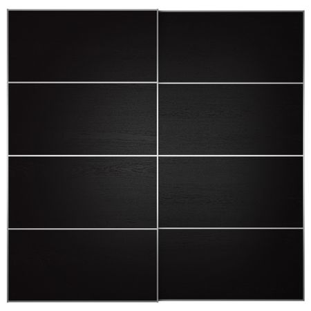 Пара раздвижных дверей ИЛЬСЕНГ, черно-коричневый