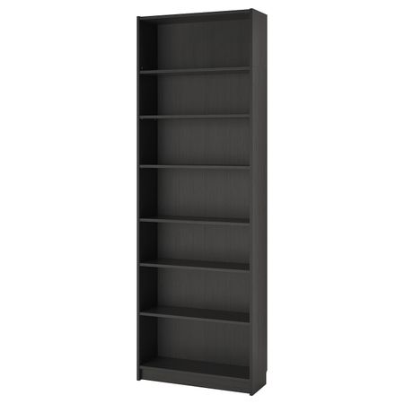 Стеллаж, черно-коричневый 80x28x237 см IKEA BILLY БИЛЛИ 692.440.05