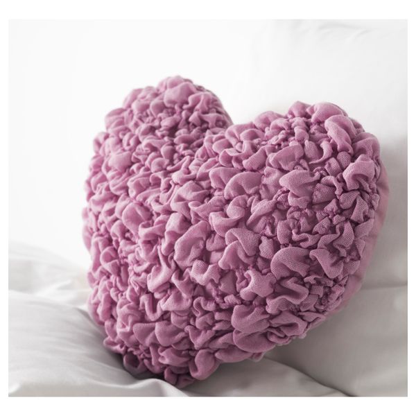 Подушка СОРБАР, сердце сиреневый (30x40 см) - фото 3