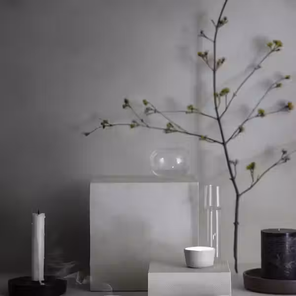 ÄROFULL ЭРОФУЛЛ Тарелка для свечи - темно-серый 15 см - схема-чертеж с размерами