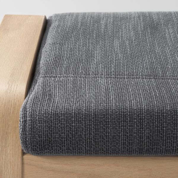 Табурет для ног, дубовый шпон, беленый, Хилларед антрацит IKEA ПОЭНГ 692.875.18 - схема-чертеж с размерами