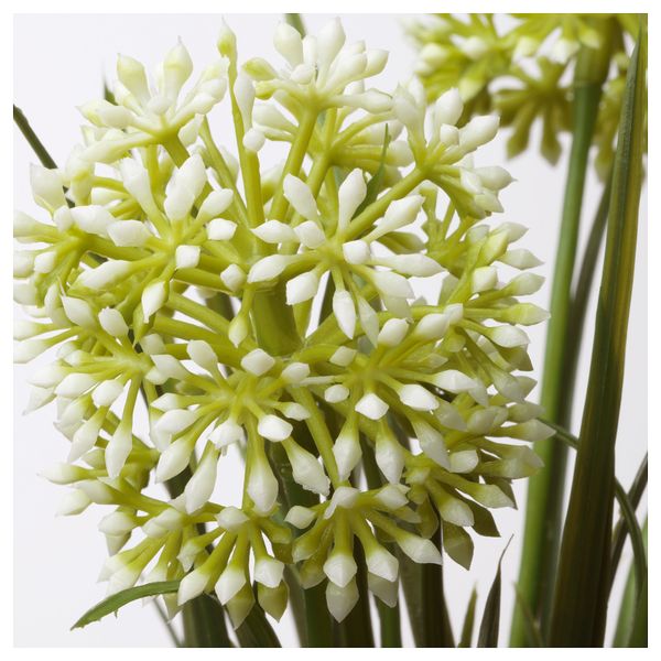 Искусственное растение в горшке ФЕЙКА, лук белый (9 см) - схема-чертеж с размерами