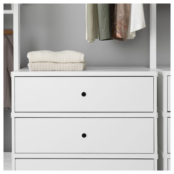 Гардероб, комбинация, белый 178x51x222-350 см IKEA ELVARLI ЭЛВАРЛИ 992.039.75 - фото 3