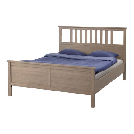 Каркас кровати ХЕМНЭС, серо-коричневый (180x200 см)