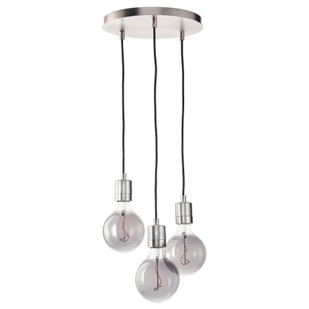 Подвесной светильник с лампочкой, 125 mm IKEA MOLNART/SKAFTET 994.844.47