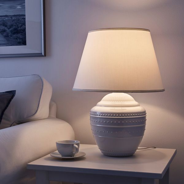 Лампа настольная, белый, 58 см IKEA РИККАРУМ 703.579.11 - фото 2