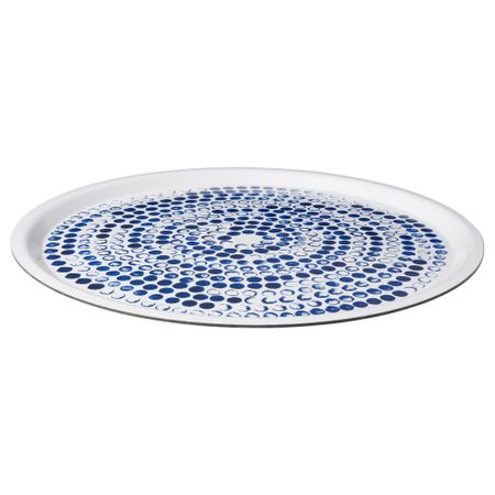 Поднос СОММАР 2016, белый, синий (43 см)