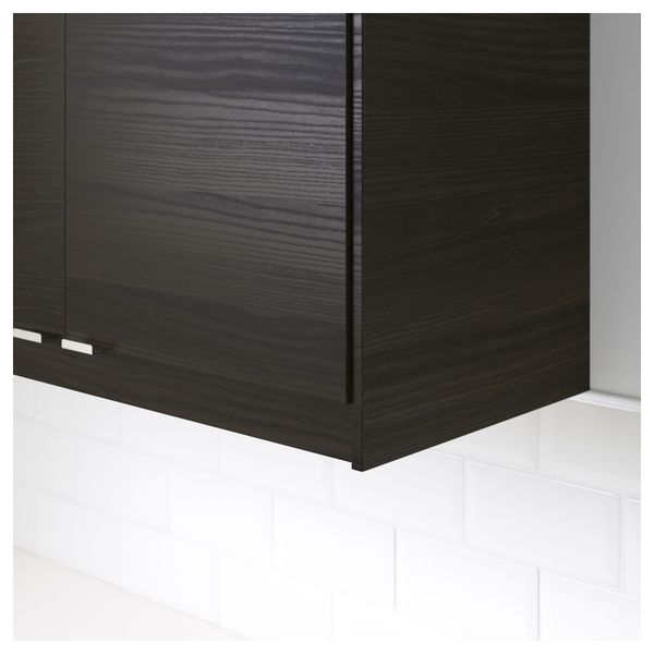 Карниз декоративный закругленный ТИНГСРИД, под дерево черный (221 см) - фото 3