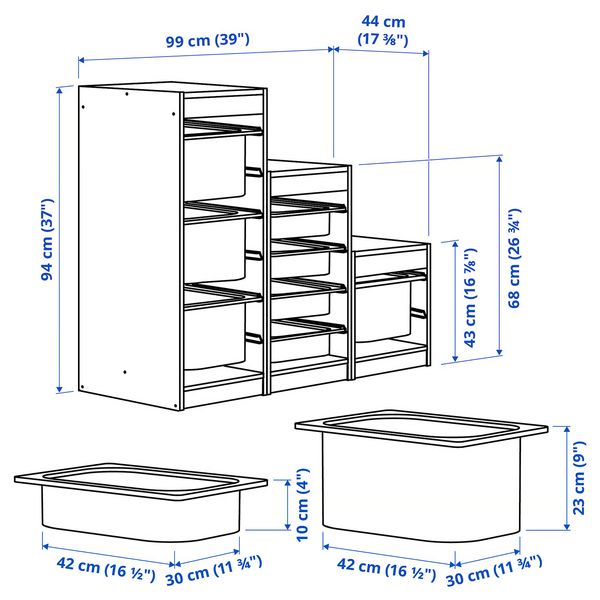 IKEA, дополнительный ракурс - схема-чертеж с размерами