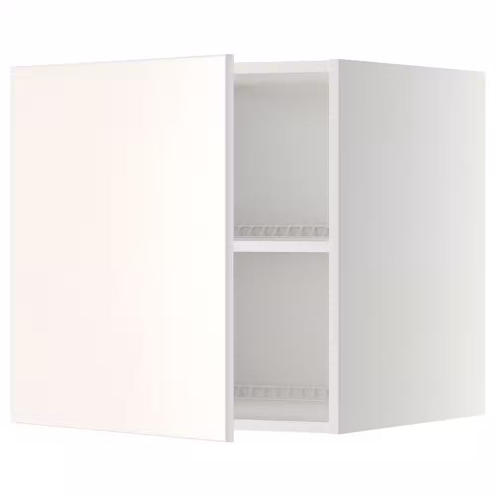 METOD Верхний шкаф д/холодильн/морозильн - белый/Veddinge белый 60x60 см - фото 1