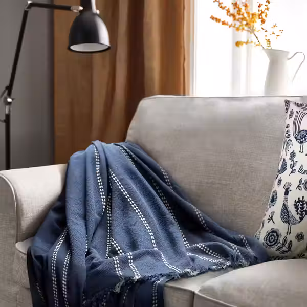 KRUTBRÄNNARE КРУТБРЭННАРЕ Плед - схема-чертеж с размерами