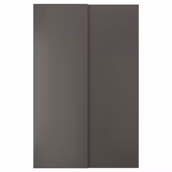 HASVIK Пара раздвижных дверей - темно-серый 150x236 см - фото 1