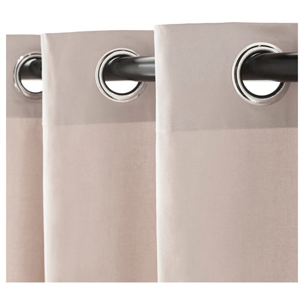 Затемняющие гардины, 1 пара МЕРЕТЕ, бежевый (145x300 см) - схема-чертеж с размерами