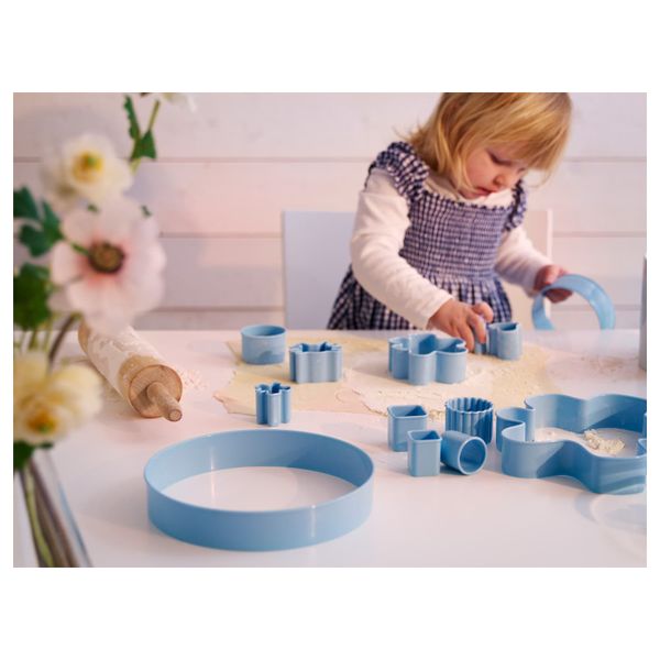 Набор формочек для печенья, 14 шт, голубой IKEA ДРОММАР 103.793.17 - фото 4