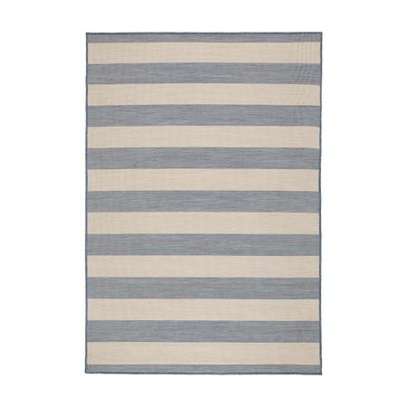 Ковер безворсовый, для/дома/улицы, бежевый/голубой 133x195 см IKEA VRENSTED ВРЕНСТЕД 404.951.98