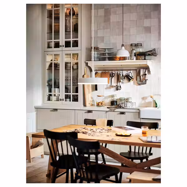 TORNVIKEN Полка навесная - белый с оттенком 120 см - фото 4