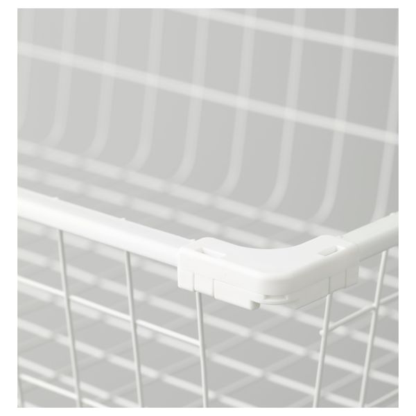 Проволочная корзина АЛЬГОТ, белый - схема-чертеж с размерами