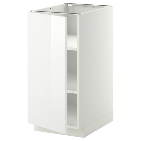 METOD Напольный шкаф с полками - белый/Ringhult белый 40x60 см